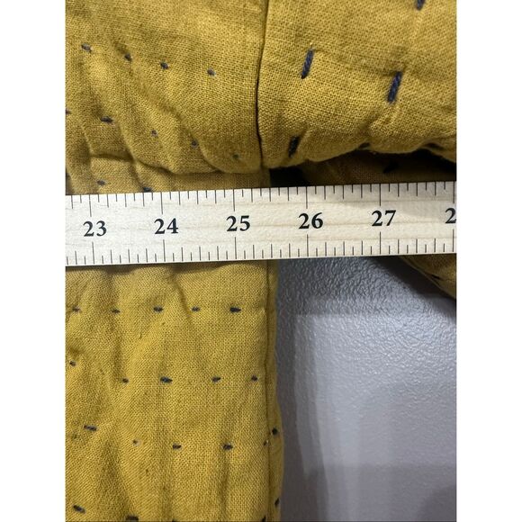 NWOT Neeru Kumar Rossi Quilted & Stitch Mustard Yellow Jacket Cardigan Women's L - Picture 8 of 11